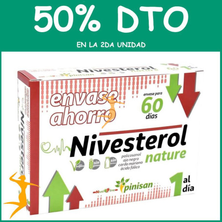 NIVESTEROL NATURE 60 CÁPSULAS PINISAN OFERTA 2 UD