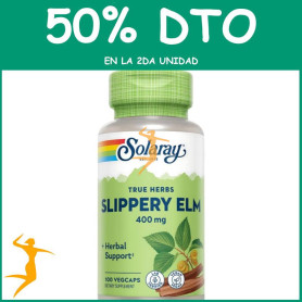 SLIPPERY ELM BARK 100 CAPSULAS SOLARAY OFERTA 2 UD