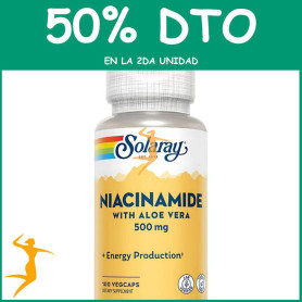 NIACINAMIDE 500Mg 100 CAPSULAS SOLARAY OFERTA 2 UD