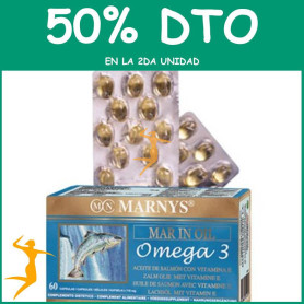 ACEITE DE SALMÓN 60 PERLAS MARNYS OFERTA 2 UD