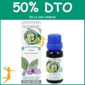 ACEITE ESENCIAL ALIMENTARIO DE SALVIA ESPAÑOLA 15Ml. MARNYS OFERTA 2 UD