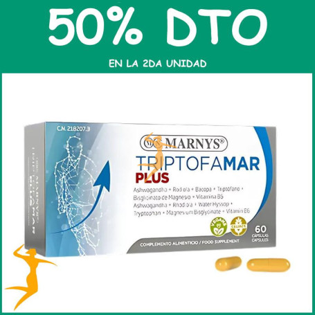 TRIPTOFAMAR PLUS 60 CÁPSULAS VEGETALES MARNYS OFERTA 2 UD