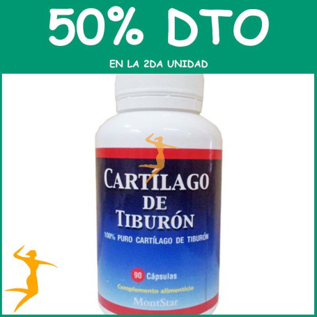 CARTÍLAGO DE TIBURÓN 90 CÁPSULAS MONTSTAR OFERTA 2 UD