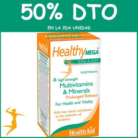 HEALTHY MEGA 30 COMPRIMIDOS HEALTH AID OFERTA 2 UD