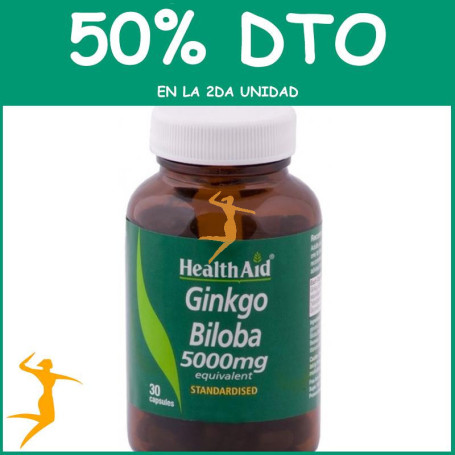 GINKGO BILOBA HEALTH AID OFERTA 2 UD