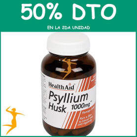 FIBRA DE CÁSCARA DE PSYLLIUM 60 CÁPSULAS HEALTH AID OFERTA 2 UD