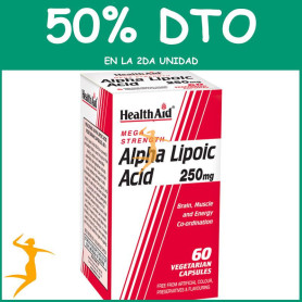 ÁCIDO ALFA LIPOICO 250Mg. HEALTH AID OFERTA 2 UD