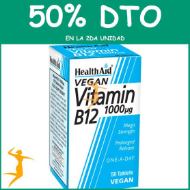 VITAMINA B12 50 COMPRIMIDOS HEALTH AID OFERTA 2 UD