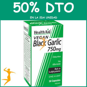 AJO NEGRO 750Mg. SIN OLOR HEALTH AID OFERTA 2 UD