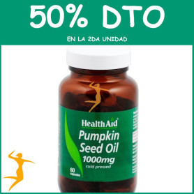 ACEITE DE CALABAZA 1000Mg. HEALTH AID OFERTA 2 UD