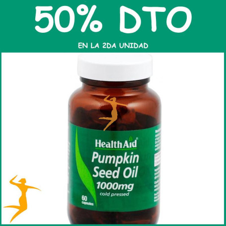 ACEITE DE CALABAZA 1000Mg. HEALTH AID OFERTA 2 UD