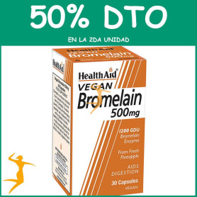 BROMELINA 500Mg. HEALTH AID OFERTA 2 UD