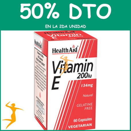 VITAMINA E 200UI 60 COMPRIMIDOS HEALTH AID OFERTA 2 UD