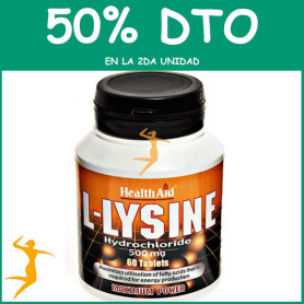 L-LISINA 500Mg. HEALTH AID OFERTA 2 UD