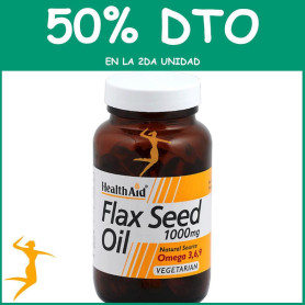 ACEITE DE LINAZA 1.000Mg. 60 CÁPSULAS HEALTH AID OFERTA 2 UD