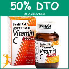 ESTERIFIED VITAMINA C 1000MG 30 TABLETAS HEALTH AID OFERTA 2 UD