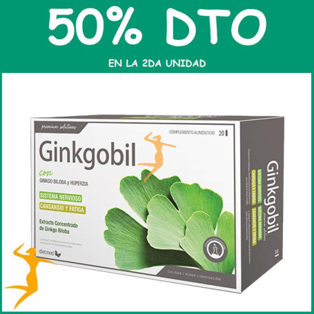 GINKGOBIL 20 AMPOLLAS 10Ml. DIETMED OFERTA 2 UD