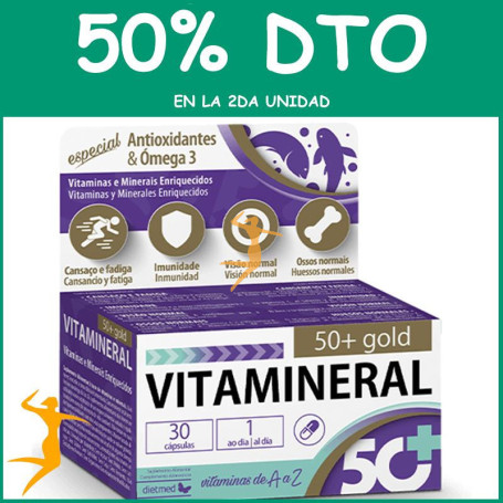 VITAMINERAL 50 30 CÁPSULAS DIETMED OFERTA 2 UD