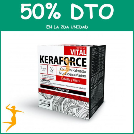 KERAFORCE VITAL 30 CÁPSULAS DIETMED OFERTA 2 UD