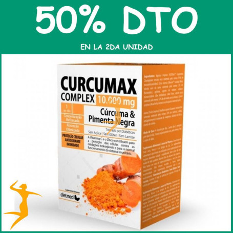 CURCUMAX COMPLEX 10.000Mg. 60 CÁPSULAS DIETMED OFERTA 2 UD