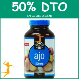 AJO 500Mg. 240 PERLAS NATURMIL OFERTA 2 UD