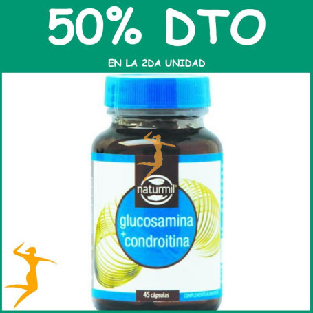 GLUCOSAMINA + CONDROITINA 45 CÁPSULAS NATURMIL OFERTA 2 UD