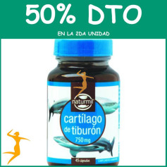 CARTÍLAGO DE TIBURÓN 750Mg. 45 CÁPSULAS NATURMIL OFERTA 2 UD