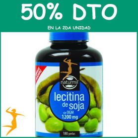 LECITINA DE SOJA 1.200Mg. 180 PERLAS NATURMIL OFERTA 2 UD