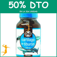 CARTÍLAGO DE TIBURÓN 750Mg. 90 CÁPSULAS NATURMIL OFERTA 2 UD