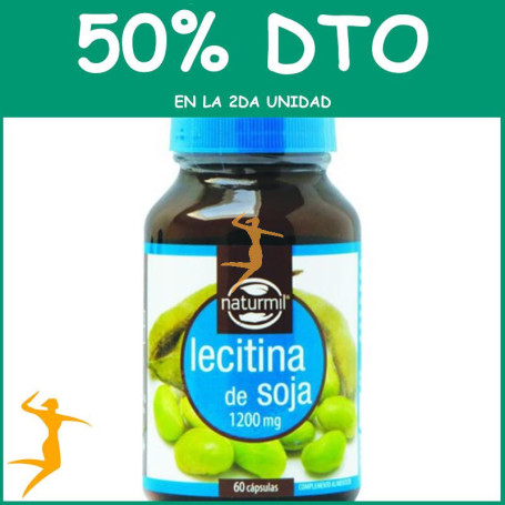 LECITINA DE SOJA 1.200Mg. 60 PERLAS NATURMIL OFERTA 2 UD