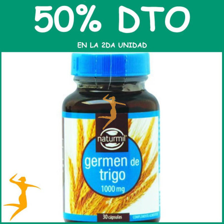 GERMEN DE TRIGO 1.000Mg. 30 PERLAS NATURMIL OFERTA 2 UD