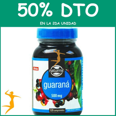 GUARANÁ 500Mg. 120 COMPRIMIDOS NATURMIL OFERTA 2 UD