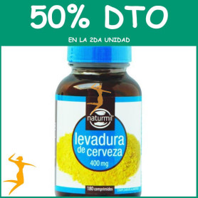 LEVADURA DE CERVEZA 400Mg. 180 COMPRIMIDOS NATURMIL OFERTA 2 UD