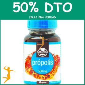 PROPOLIS 500Mg. 45 CÁPSULAS NATURMIL OFERTA 2 UD