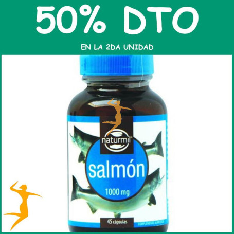 SALMÓN 1.000Mg. 45 PERLAS NATURMIL OFERTA 2 UD