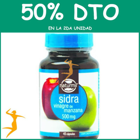 SIDRA 500Mg. 45 CÁPSULAS NATURMIL OFERTA 2 UD