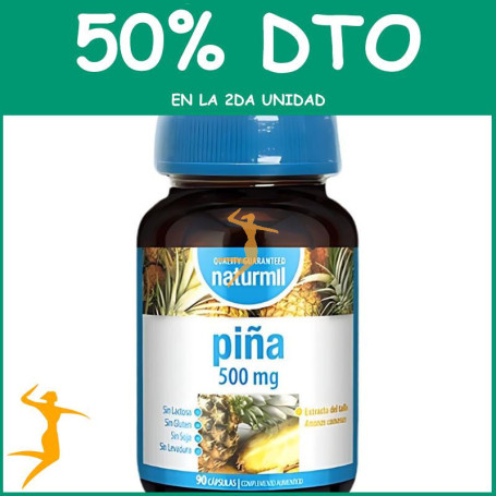 PIÑA 500Mg 90 CAPSULAS NATURMIL OFERTA 2 UD