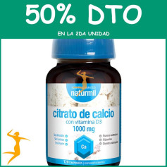 CITRATO DE CALCIO 1000MG 120 COMPRIMIDOS NATURMIL OFERTA 2 UD