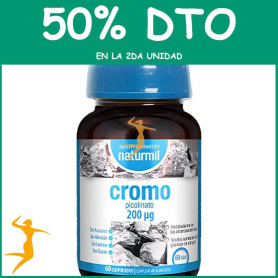 PICOLINATO DE CROMO 200UG 60 COMPRIMIDOS NATURMIL OFERTA 2 UD