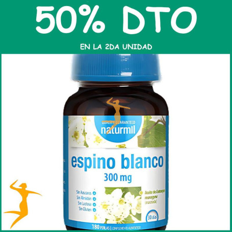 ESPINO BLANCO 300MG 180 PERLAS NATURMIL OFERTA 2 UD