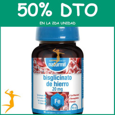 BISGLICINATO DE HIERRO 20MG 90 COMPRIMIDOS NATURMIL OFERTA 2 UD