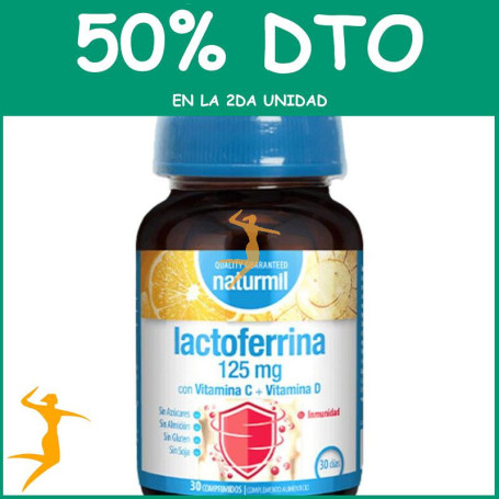 LACTOFERRINA 125MG 30 COMPRIMIDOS NATURMIL OFERTA 2 UD