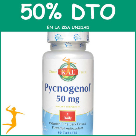 PYCNOGENOL 60 COMPRIMIDOS KAL OFERTA 2 UD