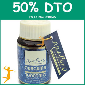 CURCUMA 40 CÁPSULAS 10.000Mg. ESTADO PURO OFERTA 2 UD