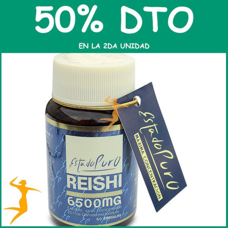 REISHI 6.500Mg. 60 CÁPSULAS ESTADO PURO OFERTA 2 UD