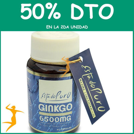 GINKGO 6.500Mg. 40 CÁPSULAS ESTADO PURO OFERTA 2 UD