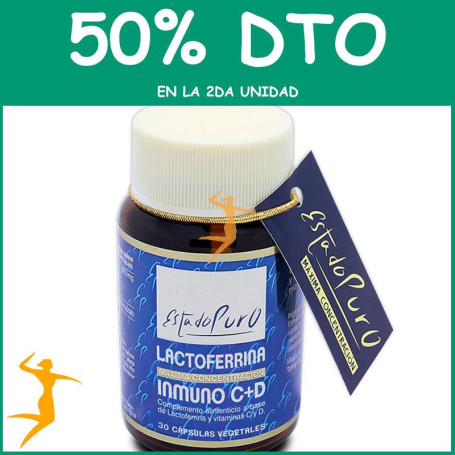 LACTOFERRINA INMUNO C+D 30 CÁPSULAS ESTADO PURO OFERTA 2 UD