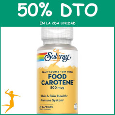 FOOD CAROTENE 500 MCG. - 30 PERLAS SOLARAY OFERTA 2 UD