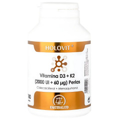 HOLOVIT VITAMINA D3 2.000UI + K2 60µG 180 PERLAS EQUISALUD