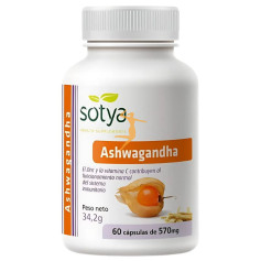 ASHWAGANDHA 570MG 60 CÁPSULAS VEGETALES SOTYA